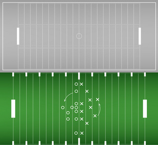 美式橄榄球场背景 eps10 矢量集