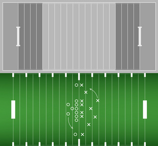 美式橄榄球场背景 eps10 矢量集