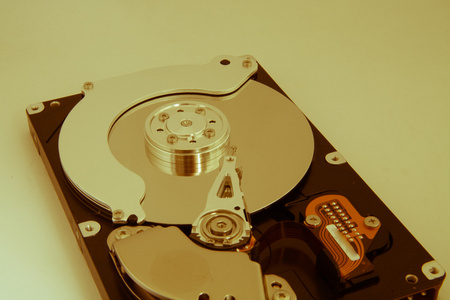 hdd 缸的特写视图