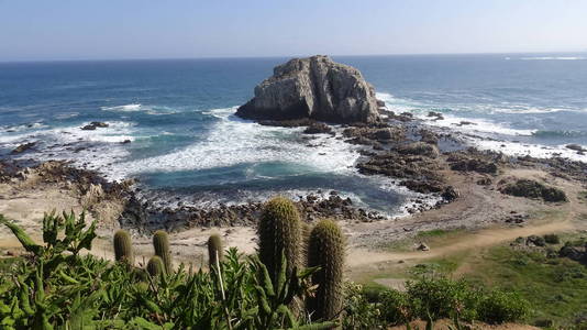 风景, 海滩, 岩石峭壁, 海滨和自然