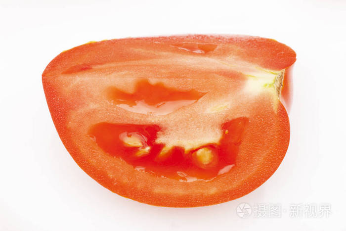 白底番茄片可作为背景特写
