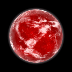 红色的星球图片