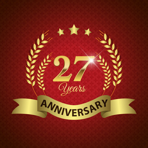 27 年周年纪念印章