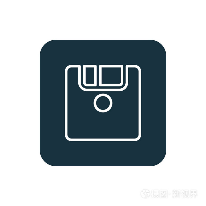 保存按钮图标圆角正方形