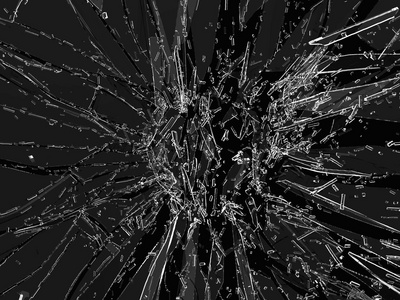 断裂或破碎的玻璃片断破碎的玻璃裂缝断裂和破碎玻璃断裂和