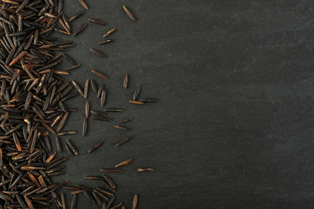 健康饮食加拿大生物大米谷物质地美景与文本或 copyspace 的地方照片