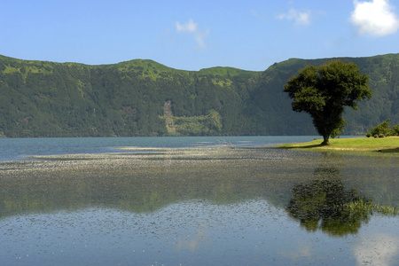 湖泊风景图片