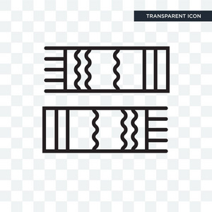 围巾矢量图标在透明背景下隔离, 围巾 lo
