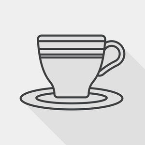咖啡杯平面图标图片-咖啡杯平面图标素材-咖啡杯平面图标插画-摄图新