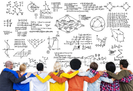 形形色色的人和数学符号