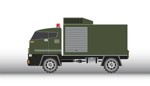 卡通阶段与不同的军事机器学生与书坦克吉祥物卡通风格矢量插画卡通