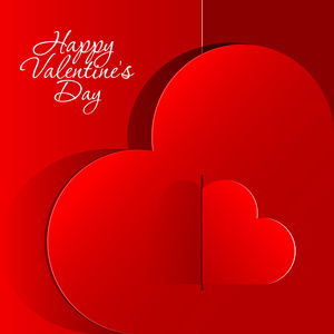 从纸上剪的现实两颗心照片