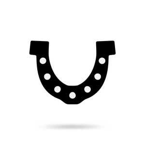 马蹄形剪影图片