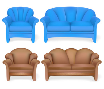 软体的家具沙发椅子一套图片