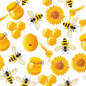 蜜蜂和蜂巢图标图片