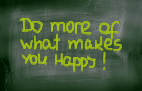 做更多的是什么让你幸福的概念