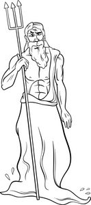 波塞冬图片-波塞冬素材-波塞冬插画-摄图新视界