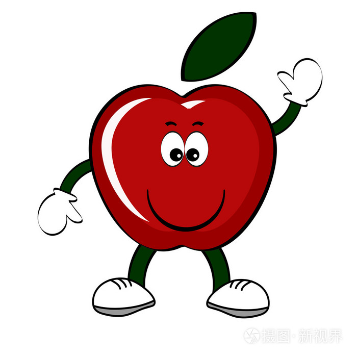 红苹果卡通