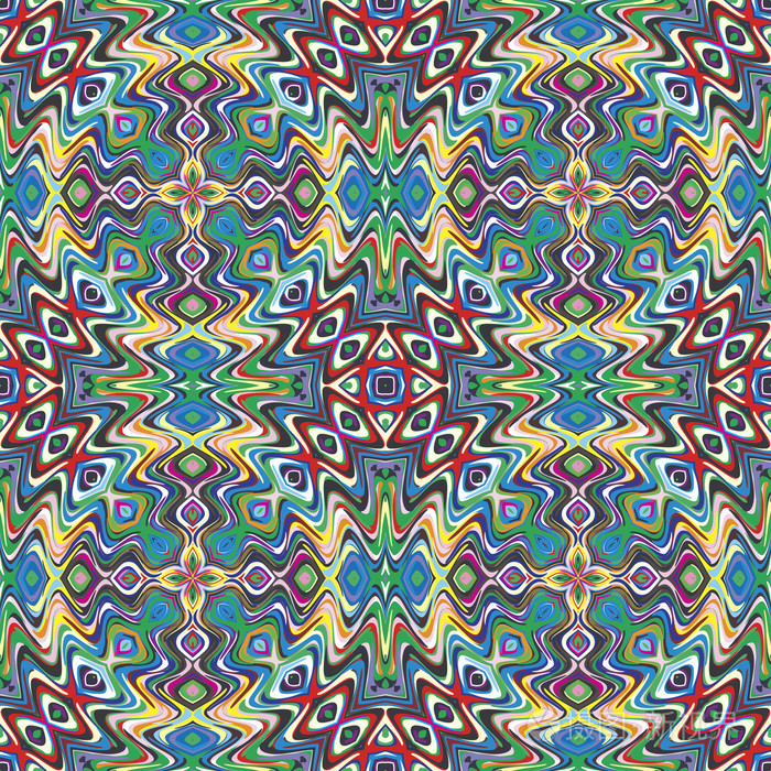 美洲原住民矢量花纹与古老的图案