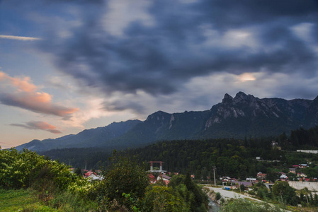 云在山上, Bucegi 山, 罗马尼亚