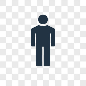 透明通道人物在透明背景上隔离的人矢量图标, 人物标志设计照片