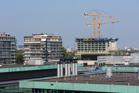 荷兰城市海牙空中城市景观