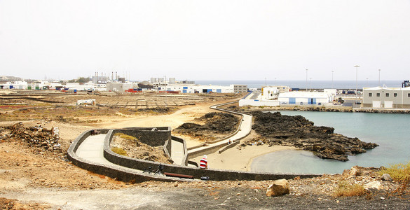 Panoramic port Los Mrmoles in Arrecife