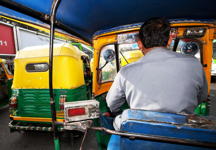 印度老德里街景图片