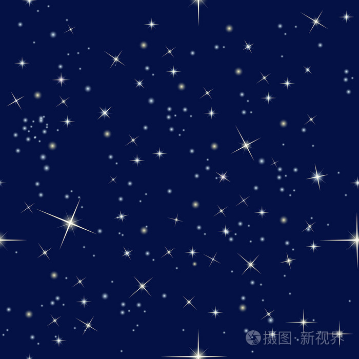 夜晚的天空和星星