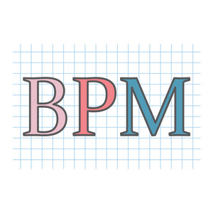 Bpm 业务流程管理 在方格纸上写的缩写
