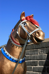 马头雕塑图片