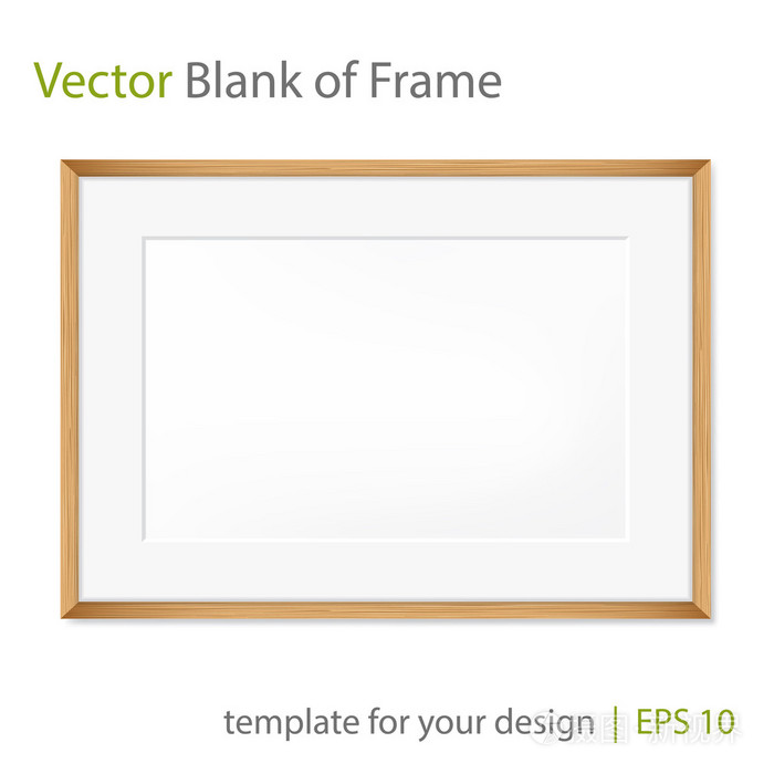 矢量空白的相框