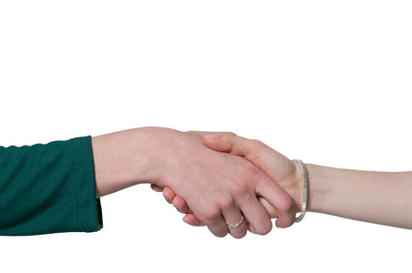 商业女性握手商务图标握手