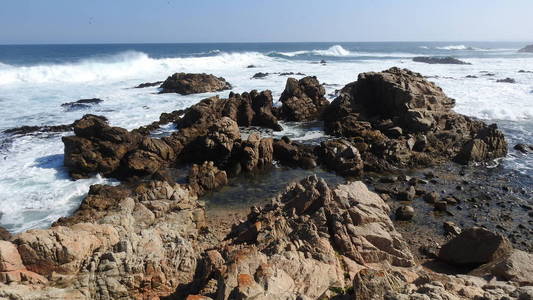 风景, 海滩, 岩石峭壁, 海滨和自然