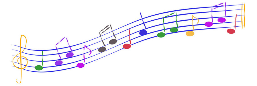 顽皮的音符照片