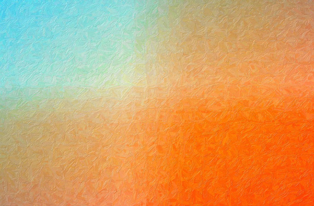 蓝色和橙色 Impasto 背景的抽象例证