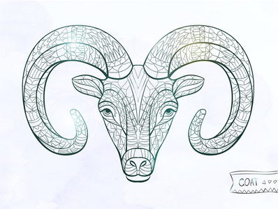 生肖羊纹身图案图片