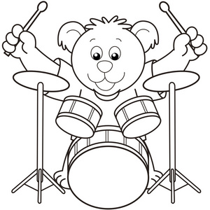 卡通鼓图片-卡通鼓素材-卡通鼓插画-摄图新视界