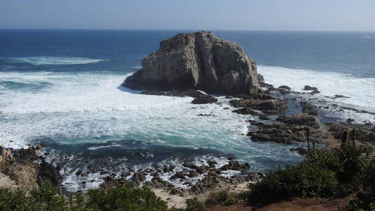 风景, 海滩, 岩石峭壁, 海滨和自然