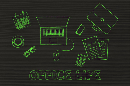 办公室和经理生活图