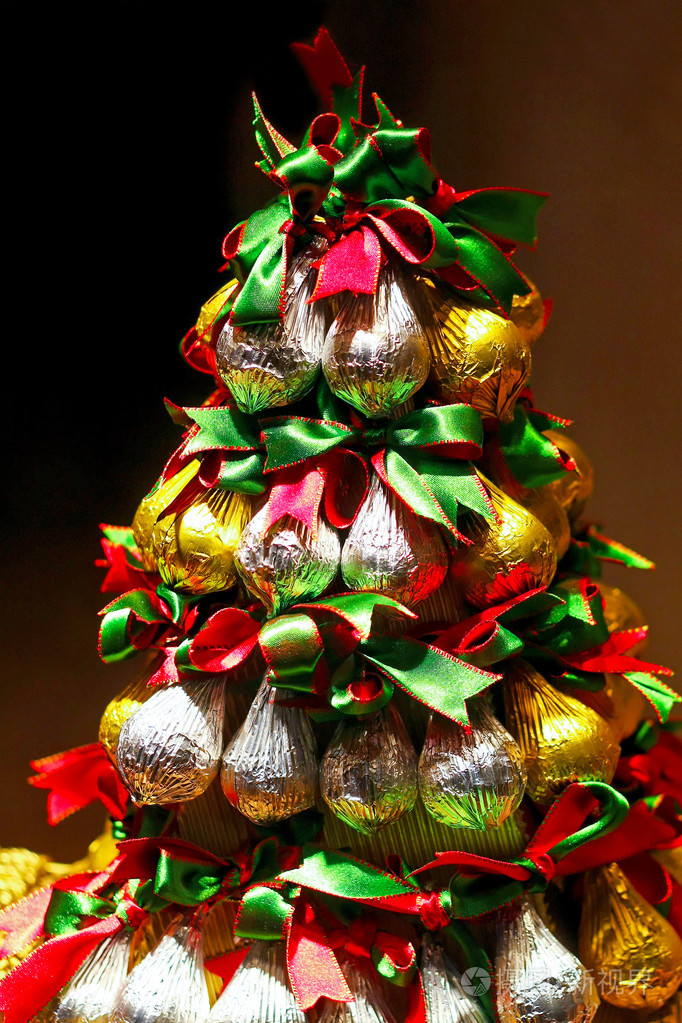 巧克力的圣诞树