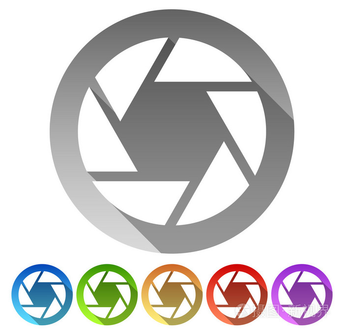 快门图标,快门符号