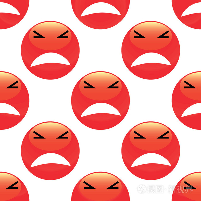 愤怒的表情符号模式