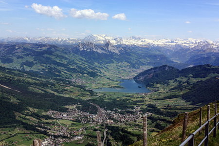 从 rigi 山，瑞士全景