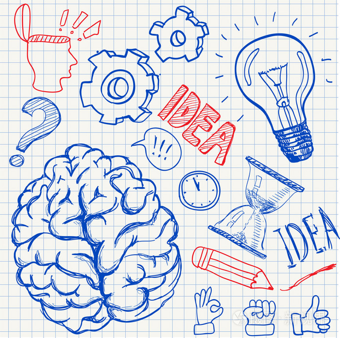 思维涂鸦元素