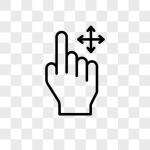 向上滑动符号在透明背景上的滑动矢量图标, 滑动徽标照片
