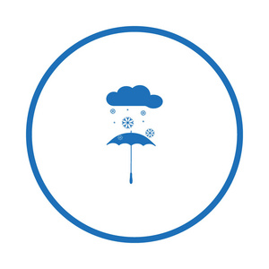 矢量图标设计 季节性雨水保护剪影