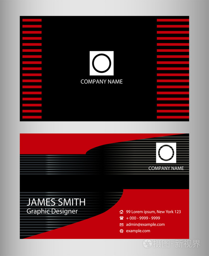 Vector abstract creative business cards