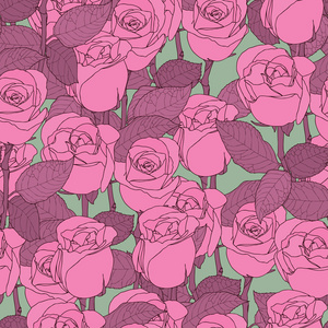 玫瑰花朵图案