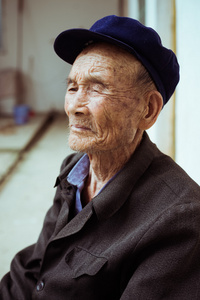中国老人肖像